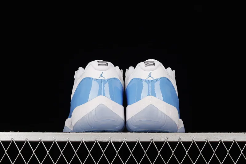 All categories Air Jordan Jordan series basketball shoes Air Jordan 11 F version Air Jordan 11 Low "Carolina" AJ11 Joe 11 white and blue first layer genuine carbon 528895-106